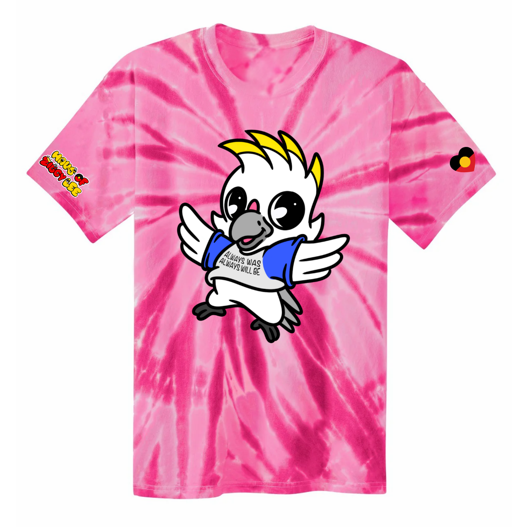 Limited Edition 'Kiera the Cockatoo' Tie-Dye Tee
