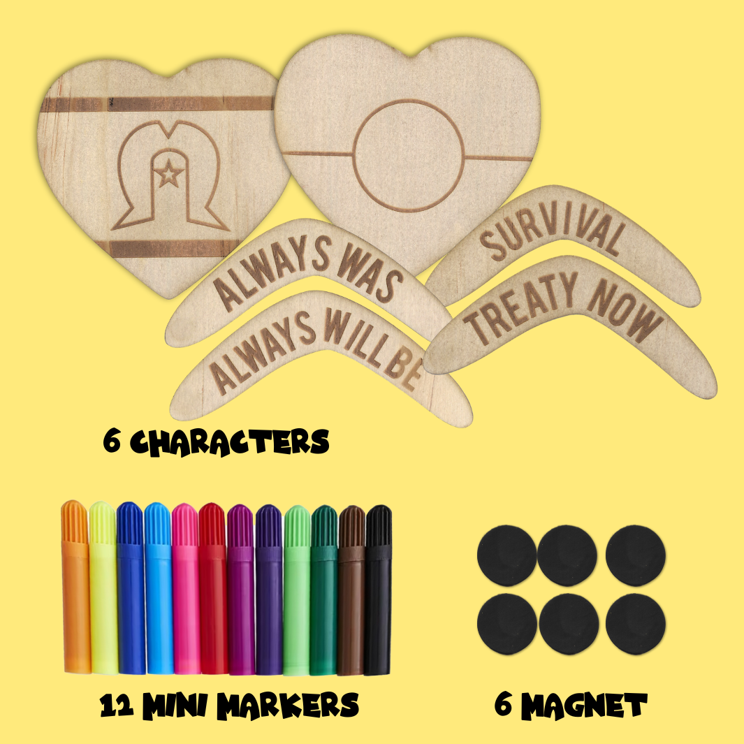 DIY Blak Pride Wooden Colour in Kit