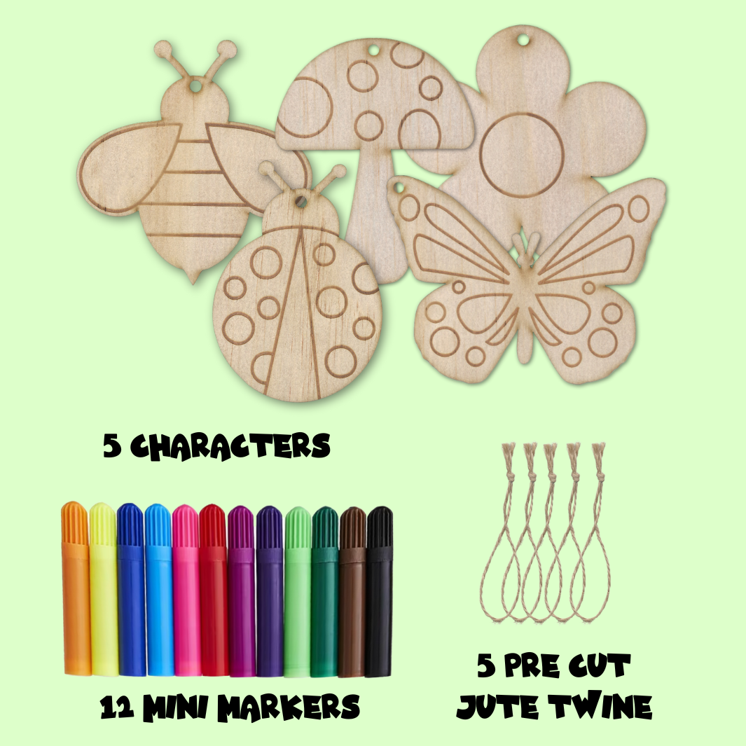 DIY Enchanted Garden Wooden Colour in Kit