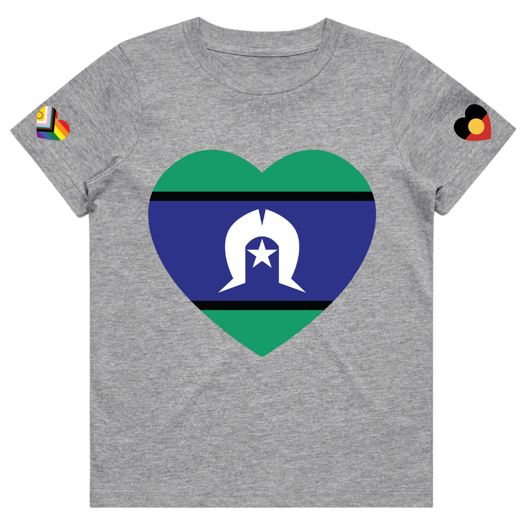 Torres Strait Island Heart Flag Tee