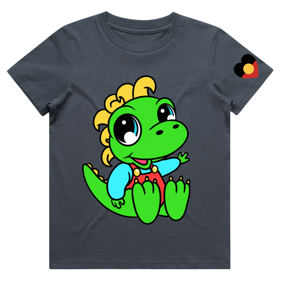 ZIGGYSAURUS TEE PETROL BLUE