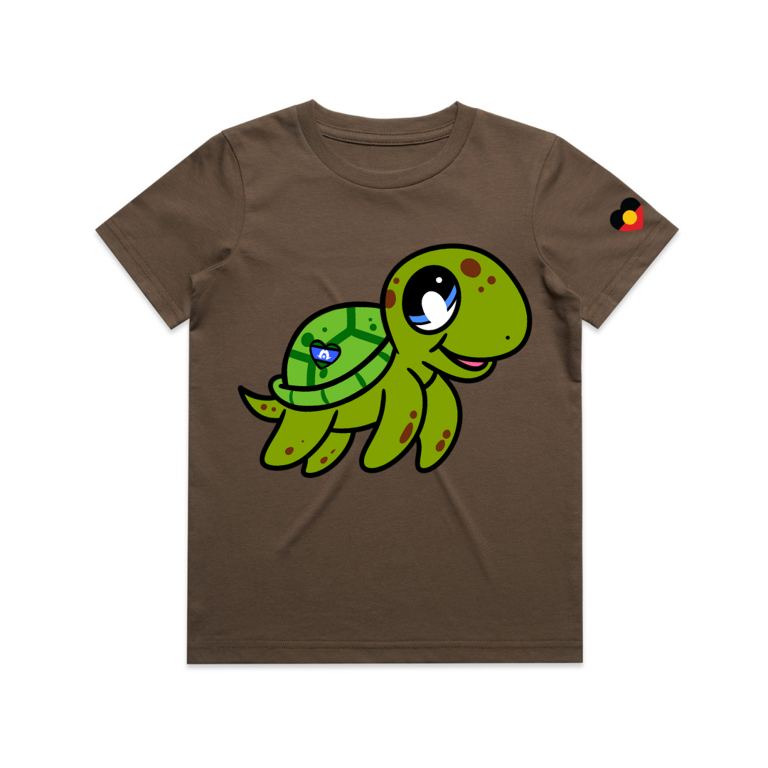 Malui the Turtle Walnut Tee