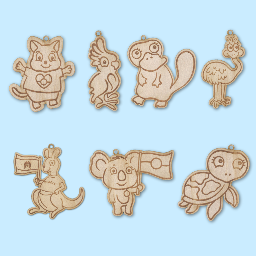 7 Haus of Ziggy Lee wooden australian animals diy kit
