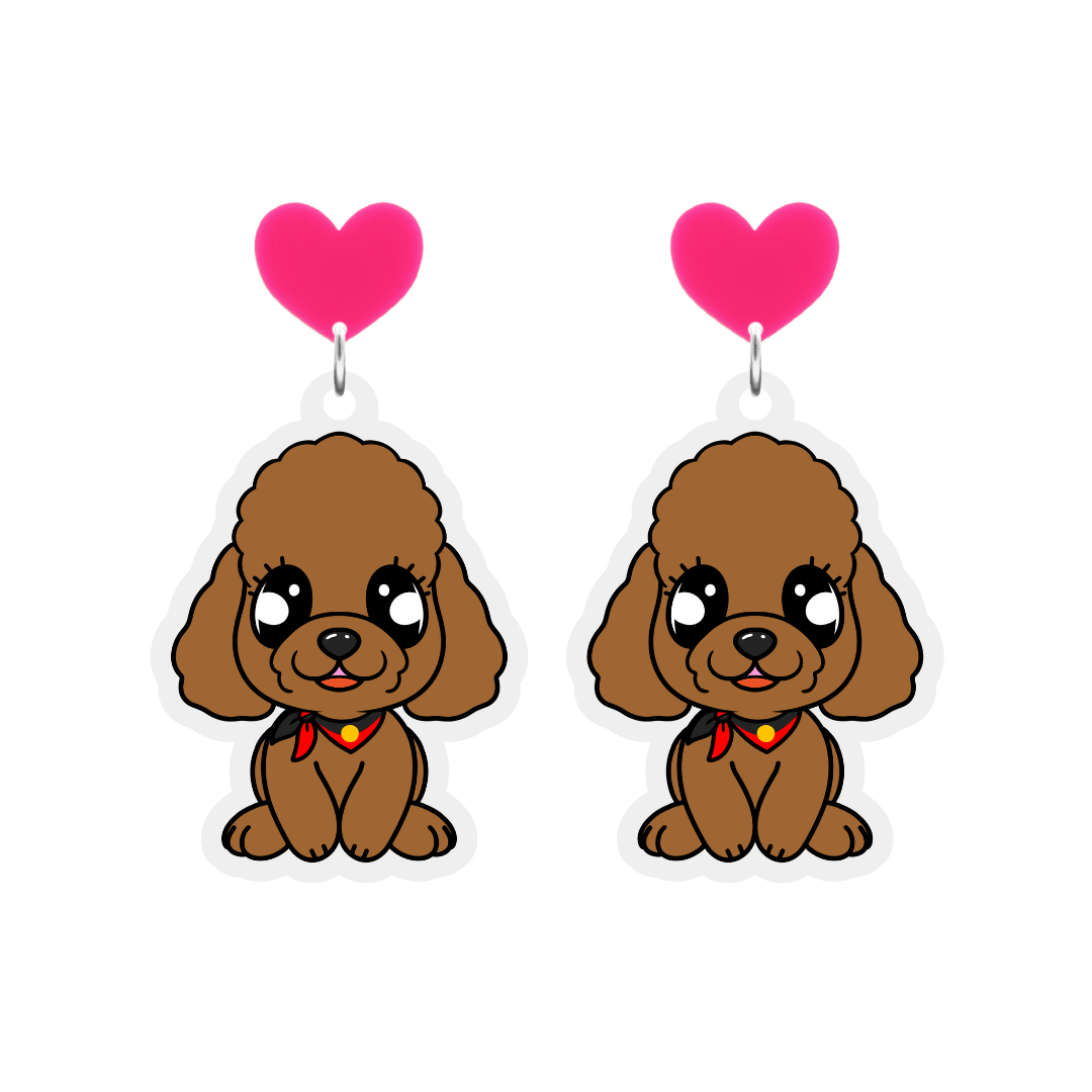 Haus of Ziggy Lee x Haus of Dizzy 'King Brown the Cavoodle' Earrings