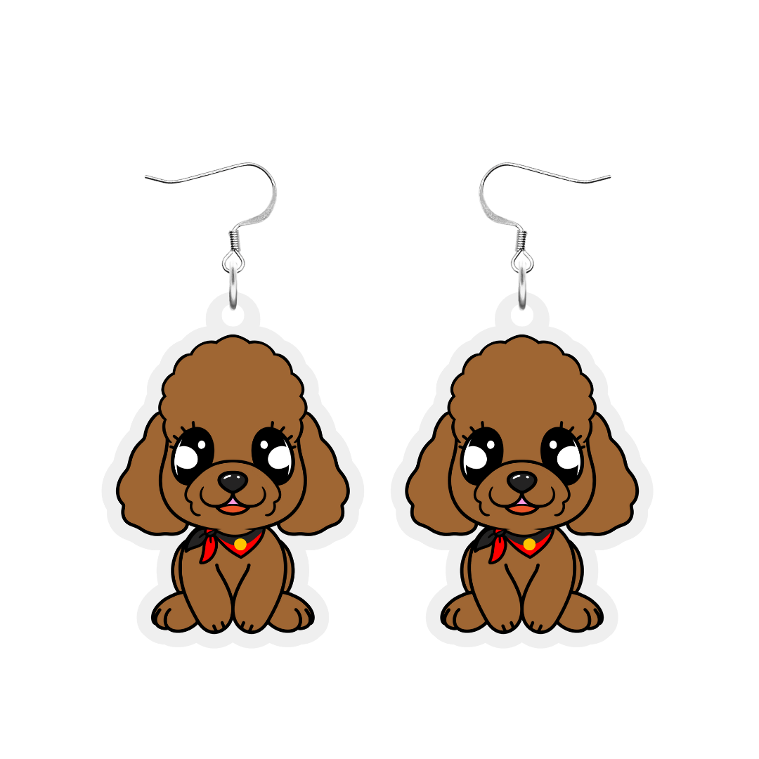 Haus of Ziggy Lee x Haus of Dizzy 'King Brown the Cavoodle' Earrings