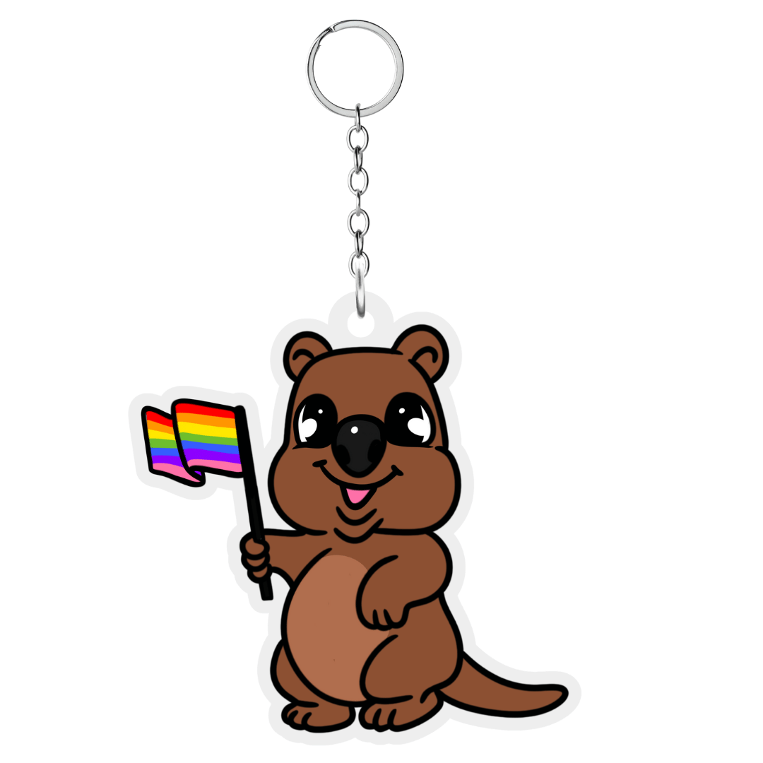 Haus of Ziggy Lee x Haus of Dizzy 'Maali the Queer Quokka' Keyring