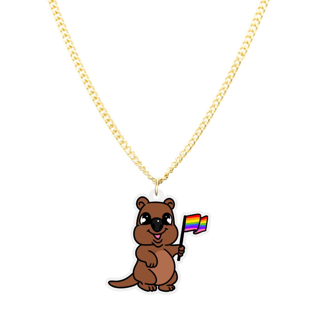 Haus of Ziggy Lee x Haus of Dizzy 'Maali the Queer Quokka' Necklace