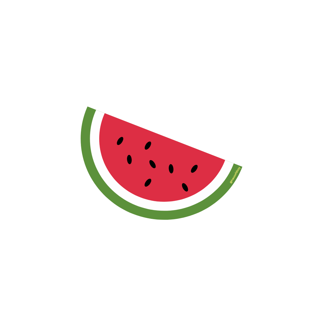 haus of dizzy haus of ziggy lee watermelon sticker
